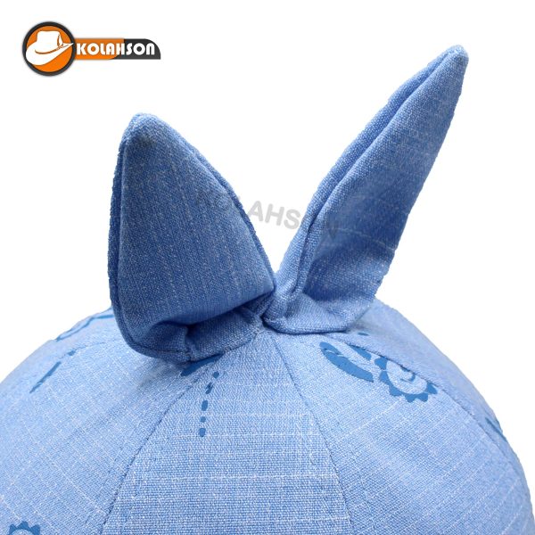بچگانه اسپرت نوزادی کلاه نوزادی آبی طرح گوش خرگوشی مدل KBEN003
