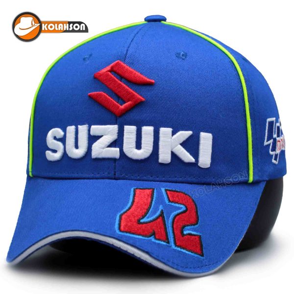بزرگسال بیسبالی رالی طرح Suzuki رنگ آبی کد KBBRTSURA001