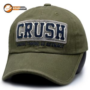 بزرگسال بیسبالی طرح Crush پارچه کتان سنگشور رنگ سدری کد KBBTCTKSRS001