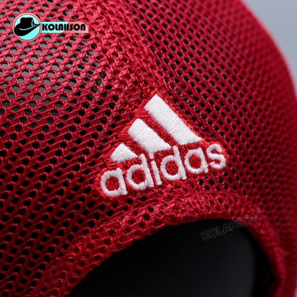 بزرگسال اسپرت بیسبالی پشت توری اورجینالی Adidas طرح Nebraska تک رنگ سفید تور قرمز کد KBEBPOATNTRSTGH007