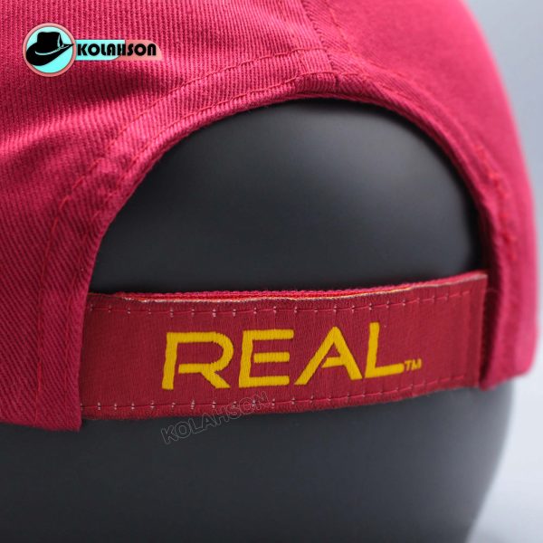 بزرگسال اسپرت بیسبالی اورجینال از برند Adidas طرح RealSL تک رنگ قرمز دوخت زرد کد KBEBORGABATRSLTRGHDZ006