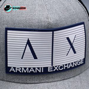 نماد کلاه بیسبالی پشت توری طرح Armani Exchenge AIX D2