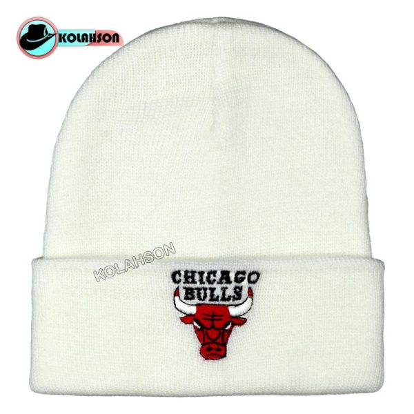 بزرگسال زمستانه اسپرت بافت طرح Chicago Bulls با رنگ های مشکی ، سفید و قرمز کد KBZEBTCHBBRHMSVGH004