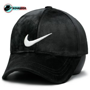 کلاه بیسبالی زمستانه مخمل طرح Nike D2