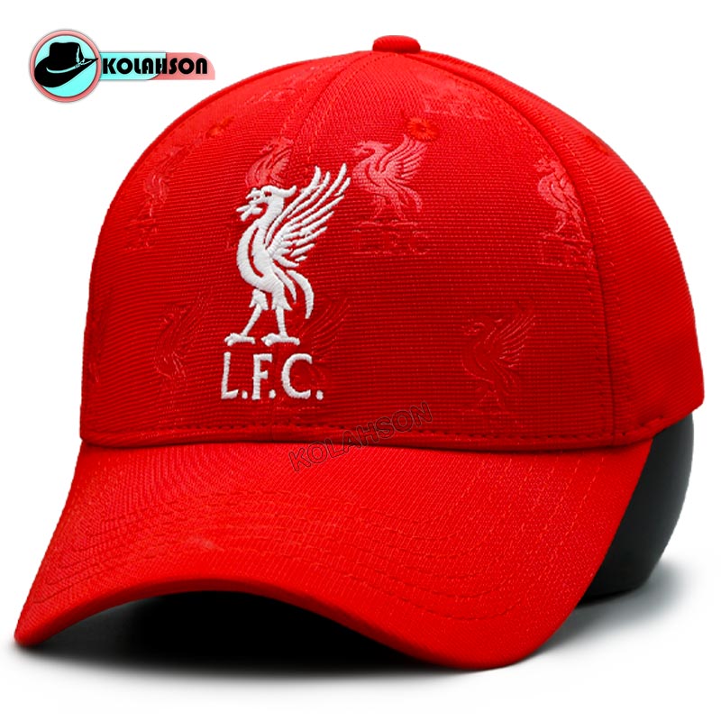 کلاه بیسبالی و پشت توری طرح Liverpool
