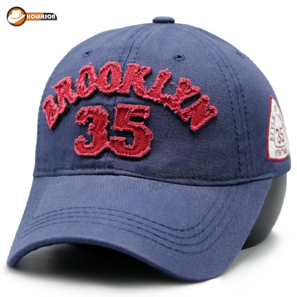 بزرگسال اسپرت بیسبالی سنشگور طرح Brooklyn35 با رنگ های قرمز ، زرشکی ، سبز سدری ، قهوه ای سماقی ، سرمه‌ای و سفید کد KBEBSTB35BRHGHZSSGHSSVS005