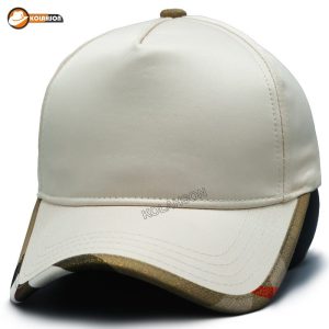 کلاه بیسبالی طرح Burberry مدل نقاب لبه دوزی