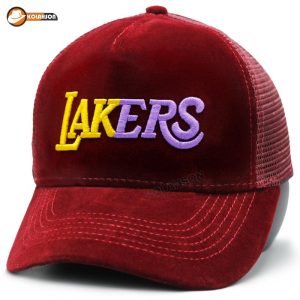 کلاه پشت توری Lakers مخمل