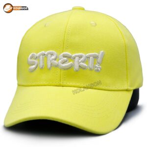 بچگانه اسپرت بیسبالی طرح Strert با رنگ های صورتی و زرد کد KBEBTSBRHSVZ001