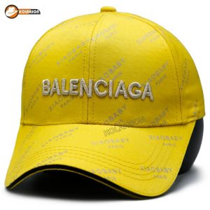بزرگسال اسپرت بیسبالی طرح Balenciaga مدل نقاب مغزی دوزی با رنگ های زرد و فسفری کد KBEBTBMNMDBRHZVF001