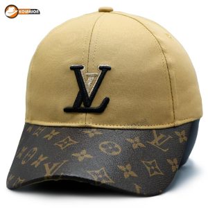 کلاه بیسبالی طرح LV مدل نقاب چرم طرح دار