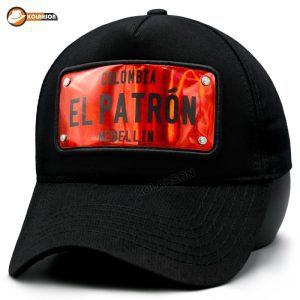 بزرگسال اسپرت بیسبالی طرح Elpatron ترک نک رنگ مشکی کد KBEBTETTRM001