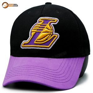 بزرگسال اسپرت بیسبالی طرح Lakers با رنگ های مشکی ، مشکی بنفش ، بنفش زرد ، و زرد بنفش کد KBEBTLBRHMMBBZVZB002