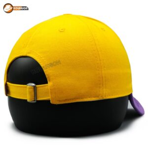 بزرگسال اسپرت بیسبالی طرح Lakers با رنگ های مشکی ، مشکی بنفش ، بنفش زرد ، و زرد بنفش کد KBEBTLBRHMMBBZVZB006